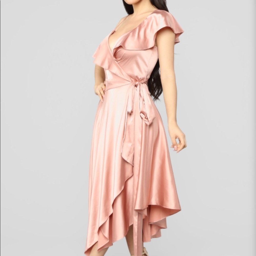 Used Super Into Ya satin Midi Dress